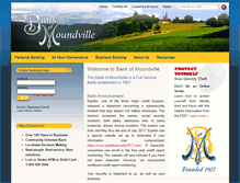 Tablet Screenshot of bankofmoundville.com